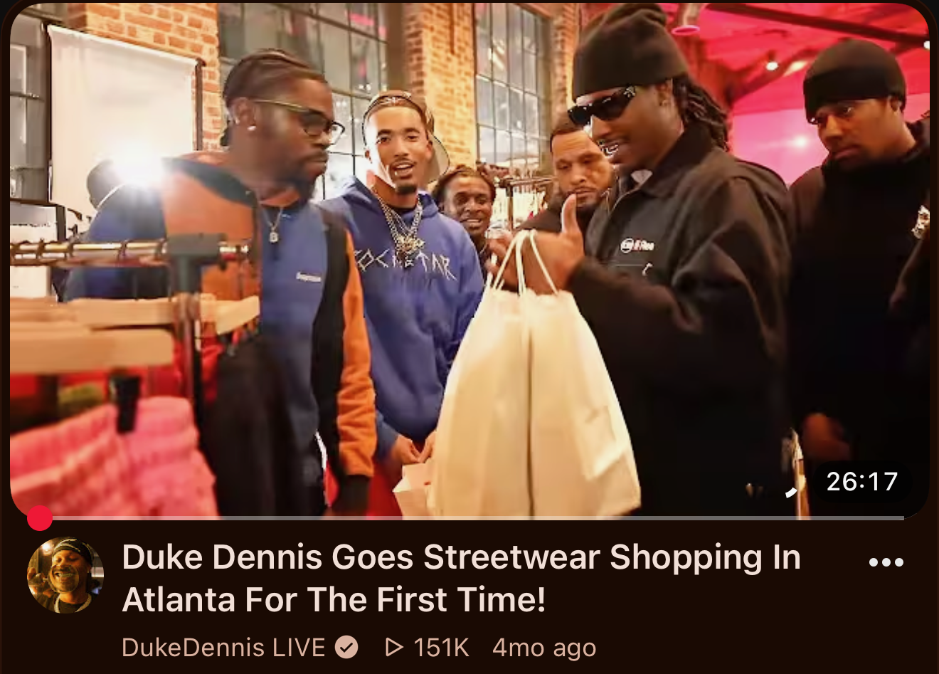 Duke Dennis Goes Streetwear Shopping In Atlanta · DukeDennis LIVE · 151K views
